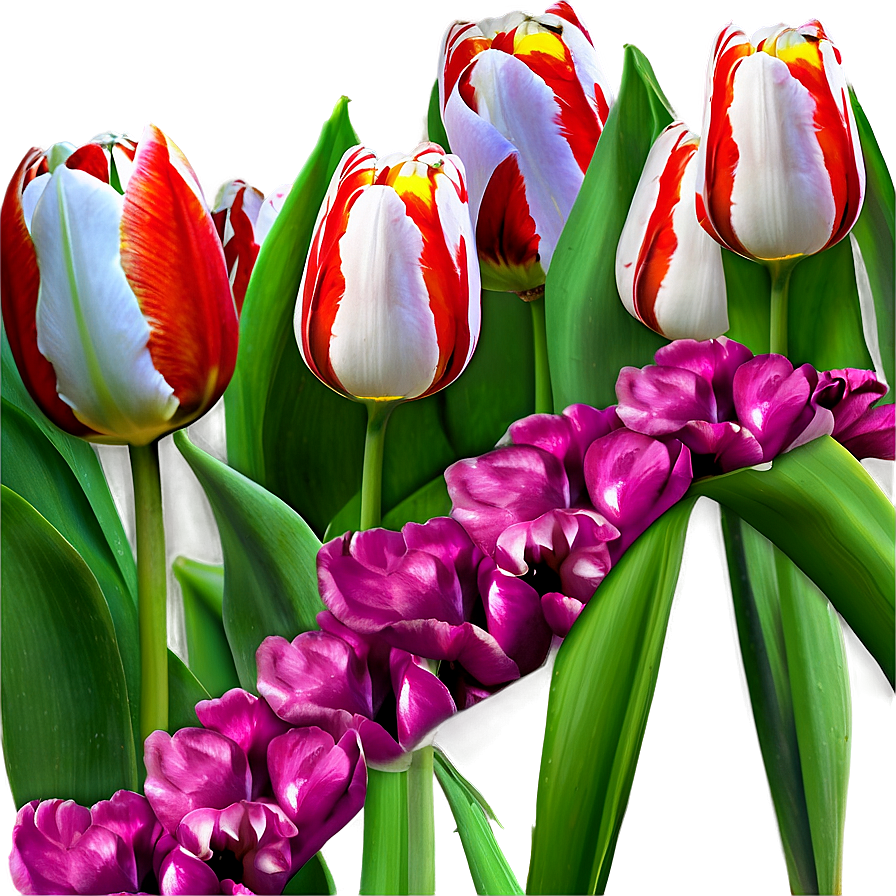 Tulip Garden Png Kit58 PNG Image