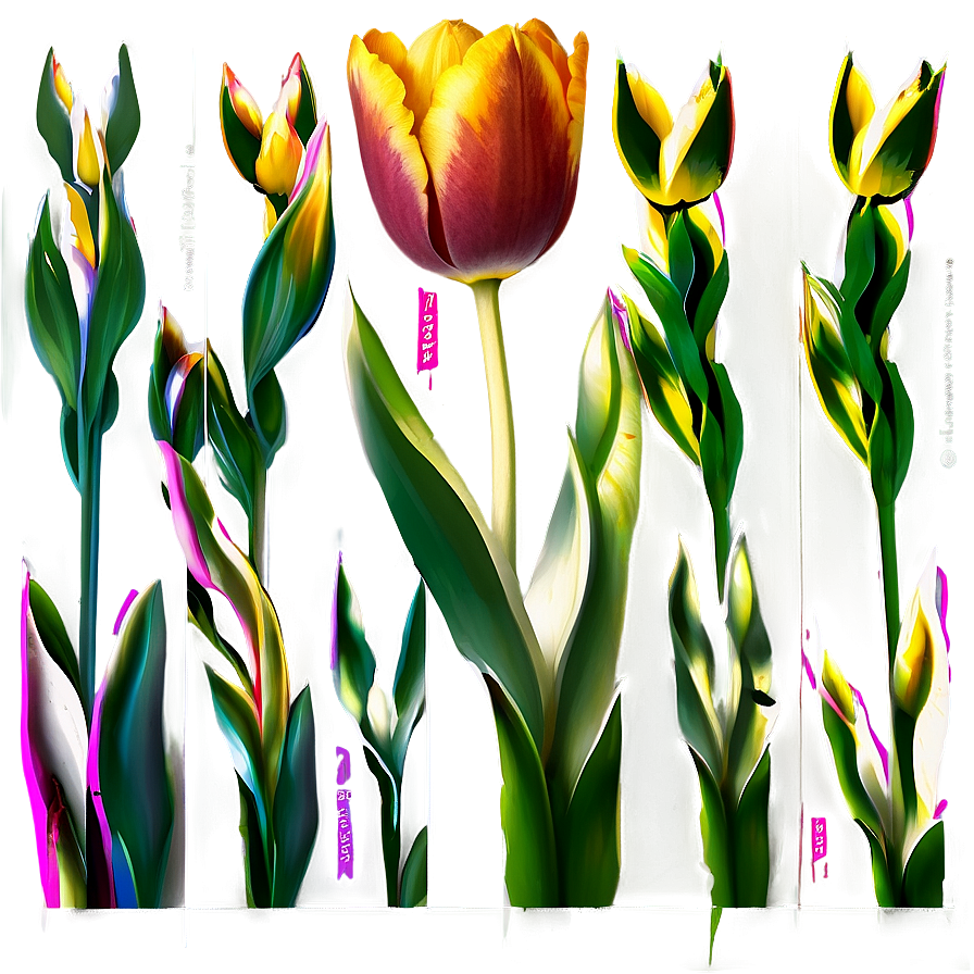 Tulip Stem Png 20 PNG Image