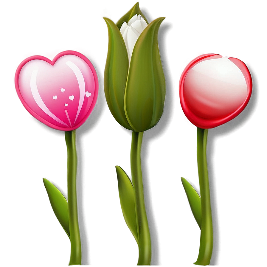 Tulips And Hearts Png 31 PNG Image