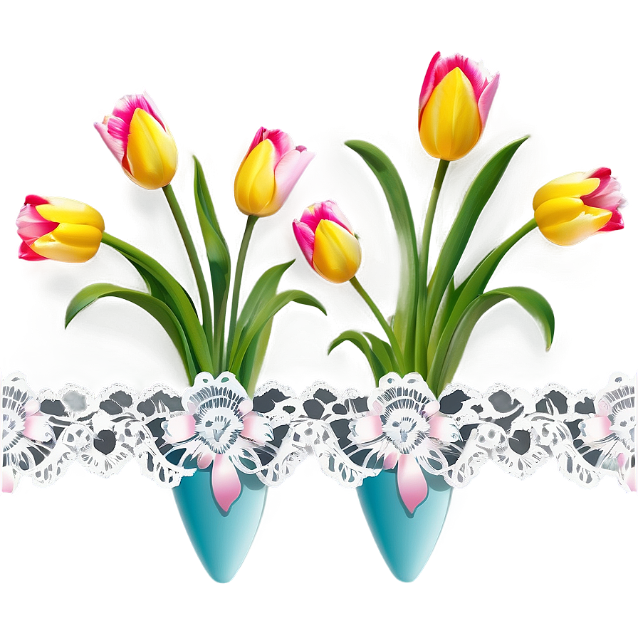 Tulips And Lace Png 05242024 PNG Image