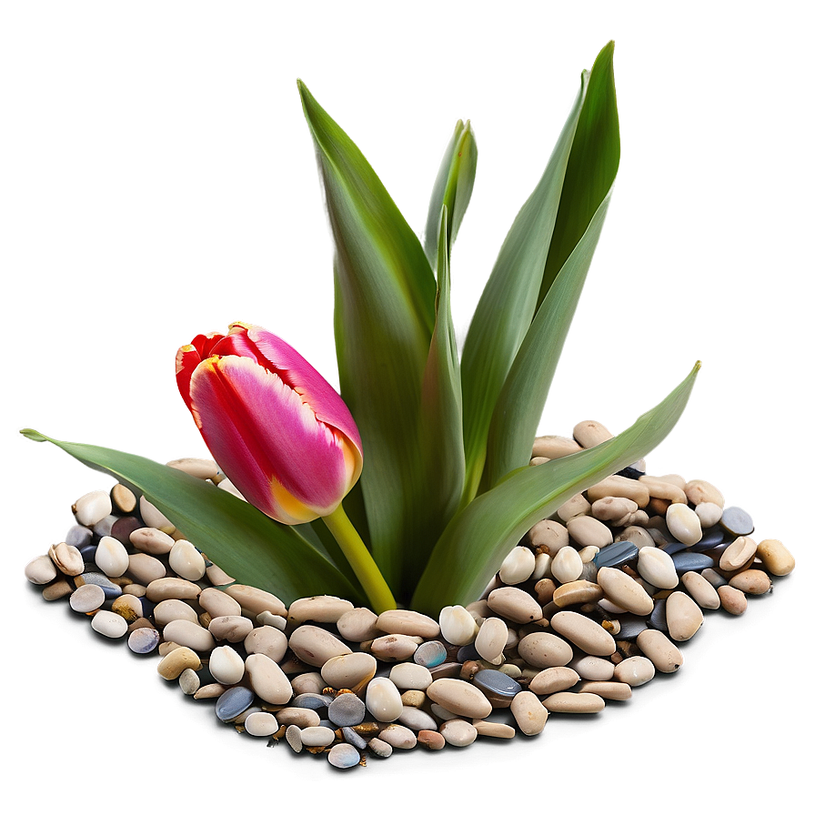 Tulips And Pebbles Png Suc75 PNG Image