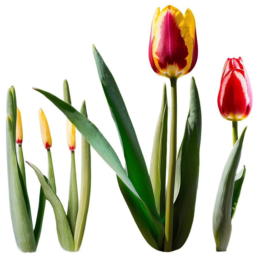 Tulips In The Fog Png Tok75 PNG Image