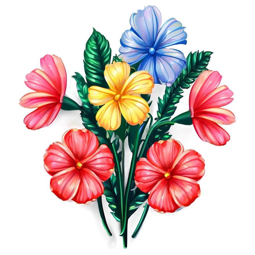 Tumblr Flowers Art Png Uqd66 PNG Image