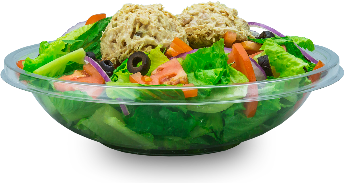 Tuna Salad Bowl Fresh Vegetables PNG Image