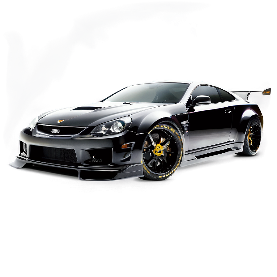 Tuned Black Car Png 06262024 PNG Image