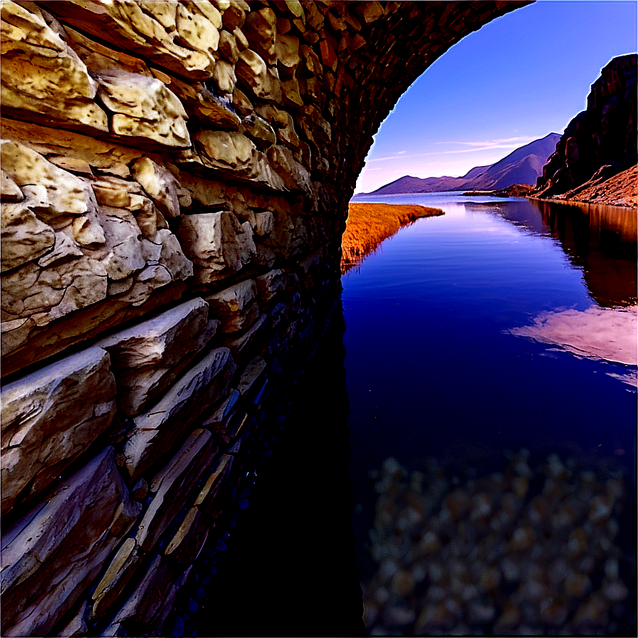 Tunnel With Reflective Water Png Sxb PNG Image