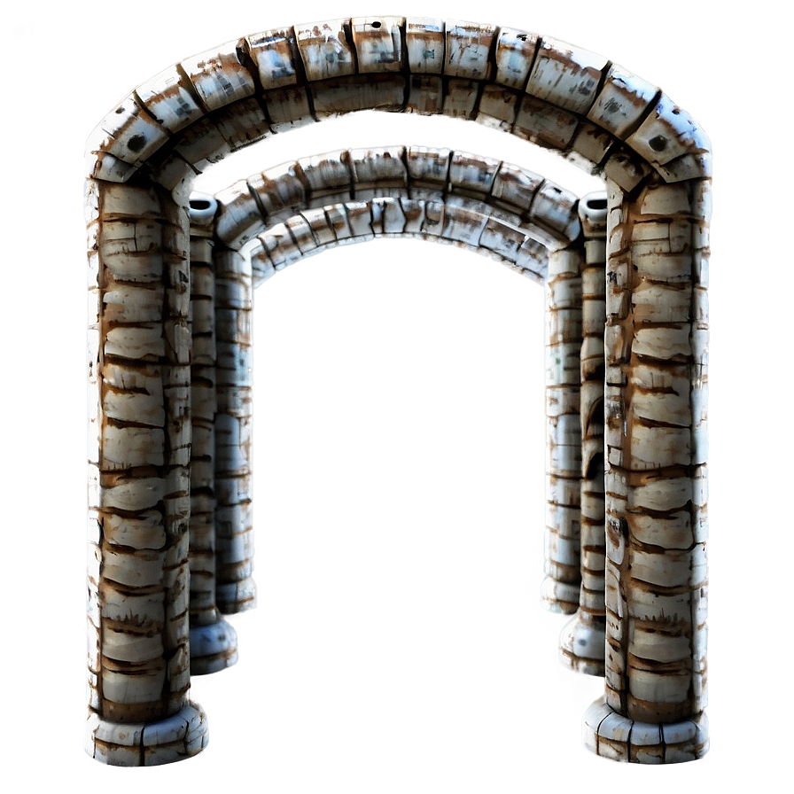 Tunnel With Wooden Beams Png Fti37 PNG Image