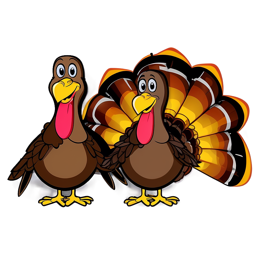 Turkey Cartoon B PNG Image