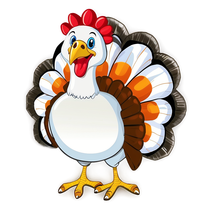 Turkey Cartoon For Thanksgiving Png 06272024 PNG Image