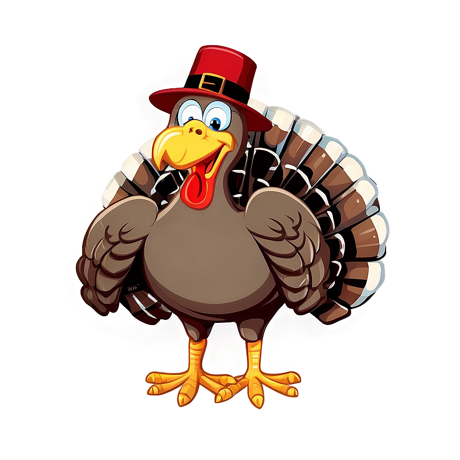 Turkey Cartoon With Hat Png 68 PNG Image