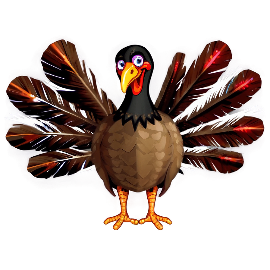 Turkey With Feathers Png 05032024 PNG Image