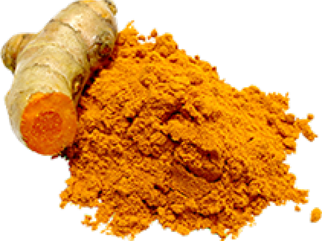 Turmeric Rootand Powder PNG Image