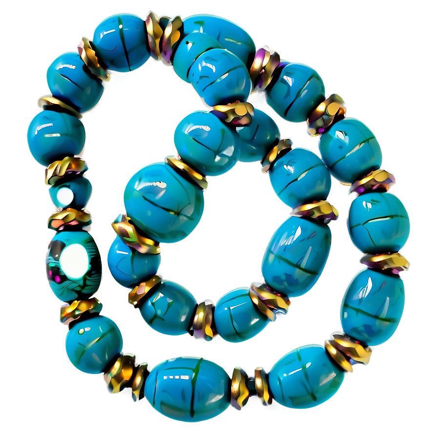 Turquoise Beads Png 17 PNG Image