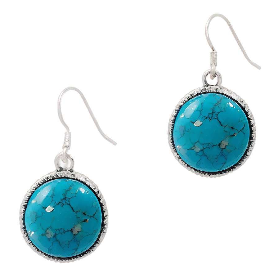 Turquoise Stone Earring Png 05252024 PNG Image