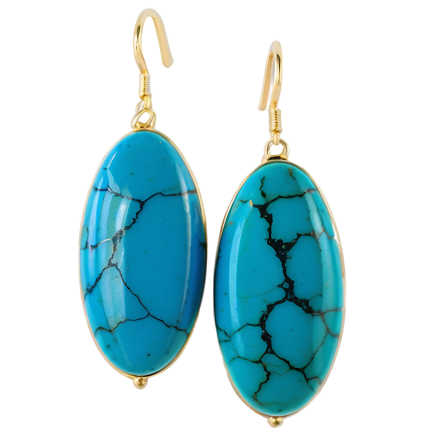 Turquoise Stone Earring Png Fic PNG Image