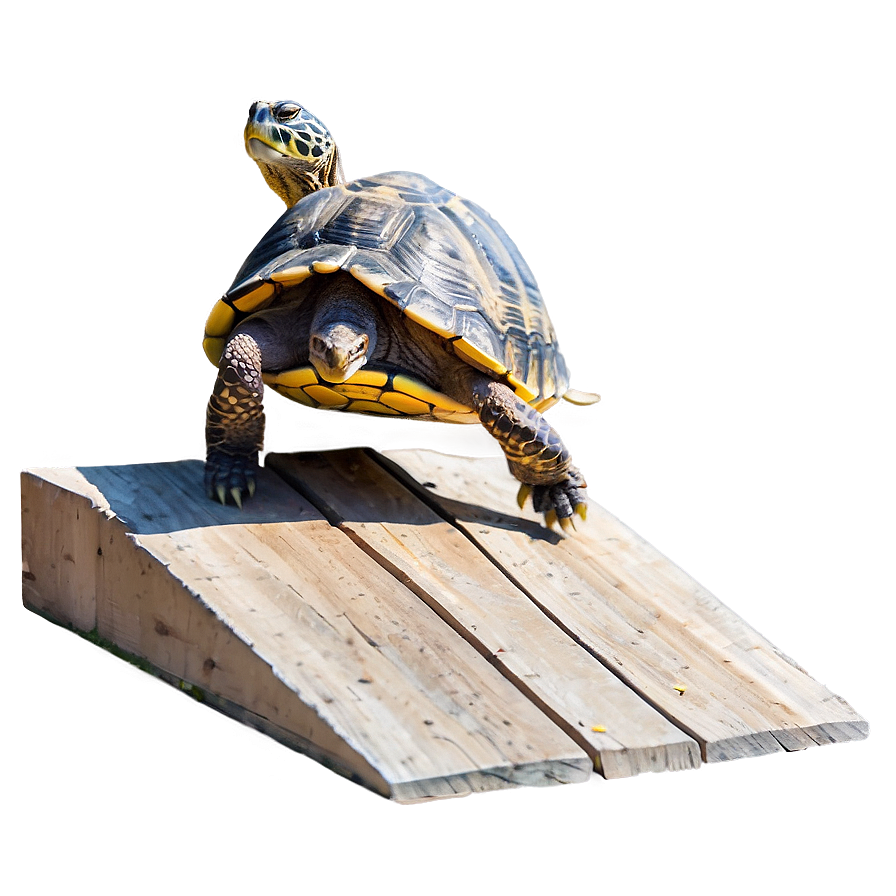 Turtle Climbing Over Obstacle Png Fen PNG Image