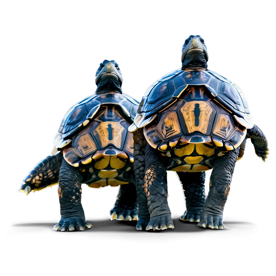 Turtle Family Walking Together Png Eql2 PNG Image