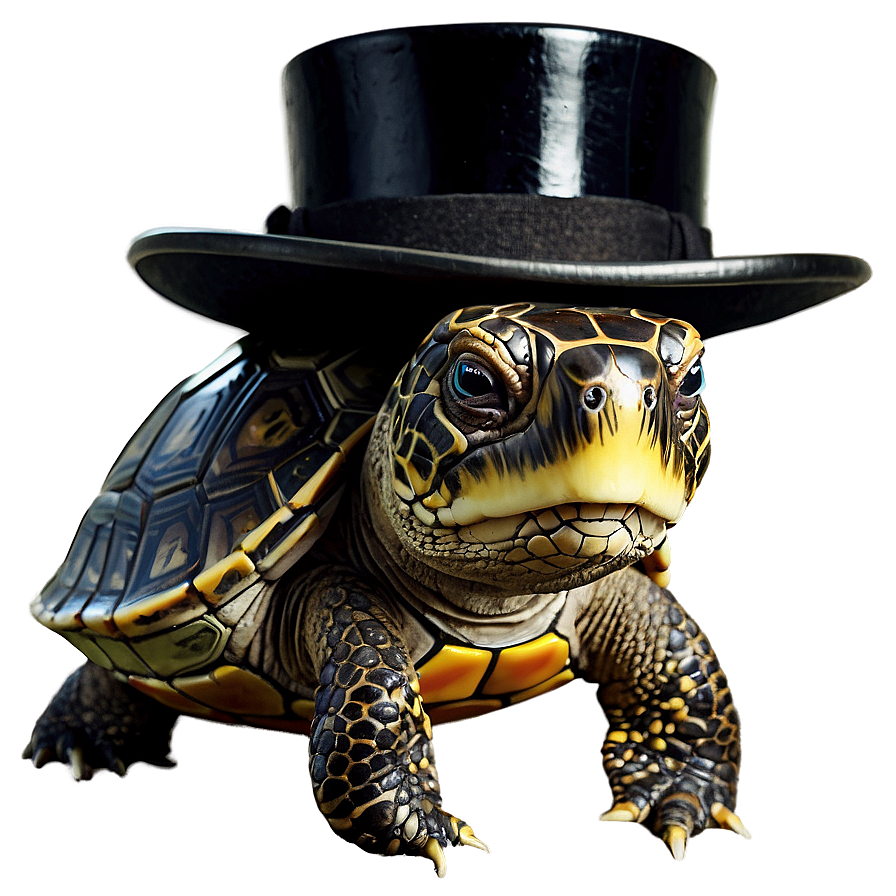 Turtle In A Top Hat Png Gdl88 PNG Image