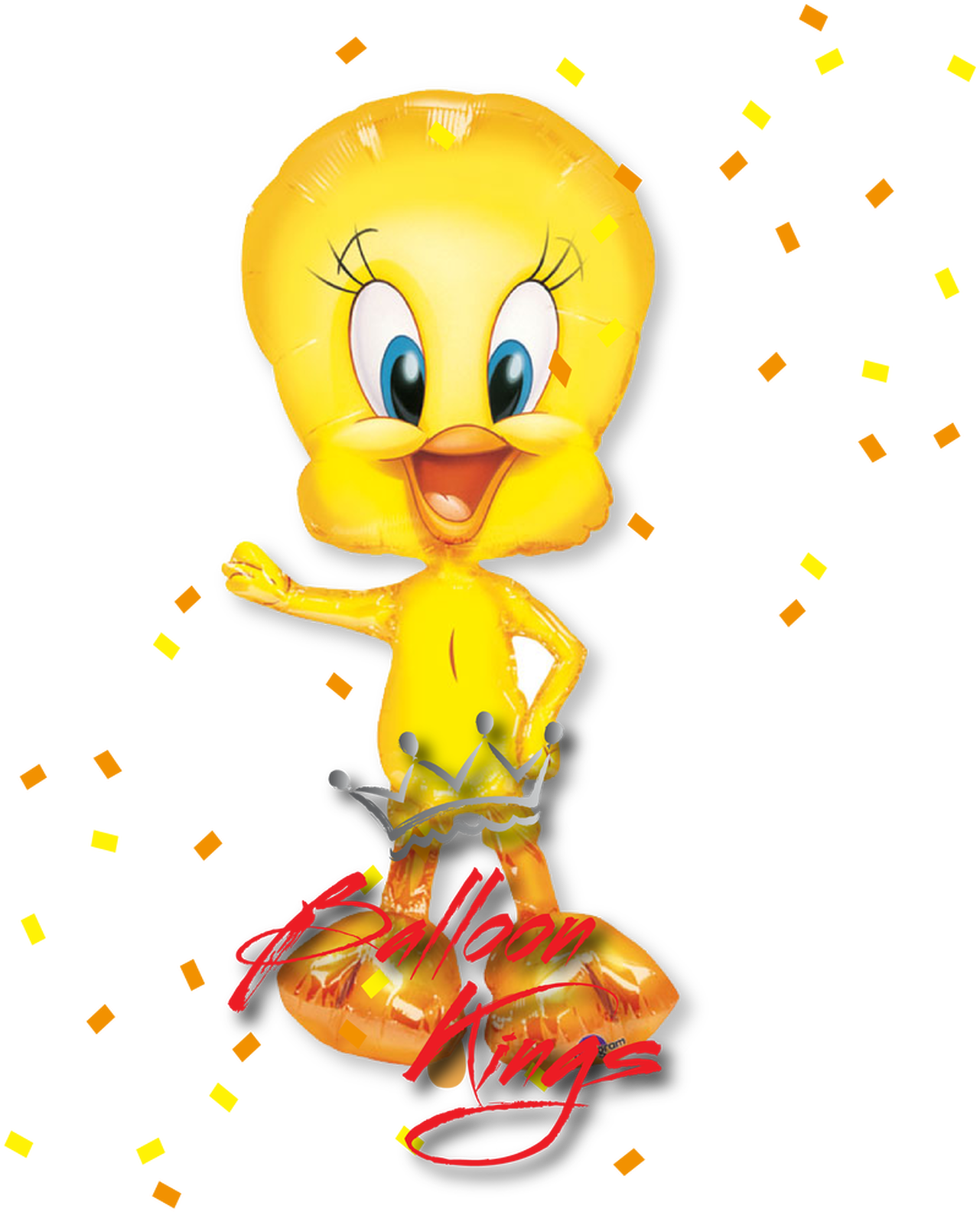 Tweety Balloon King Pose PNG Image