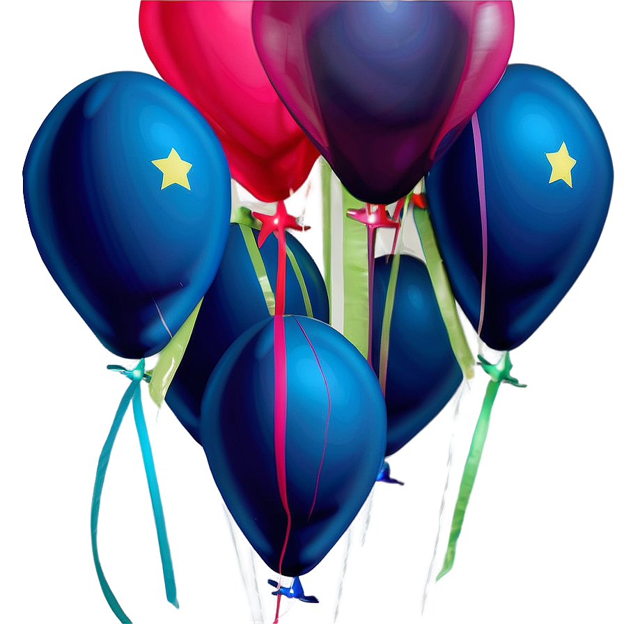 Twilight Blue Balloons Png 58 PNG Image