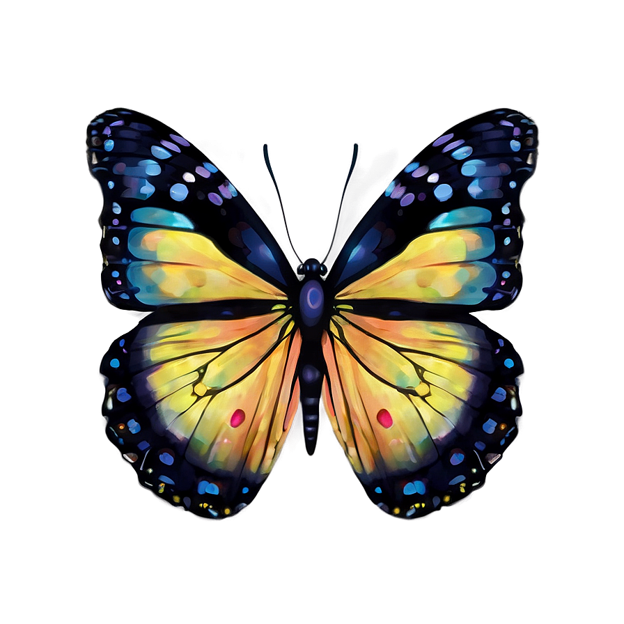 Twilight Glow Butterfly Png Ikc PNG Image