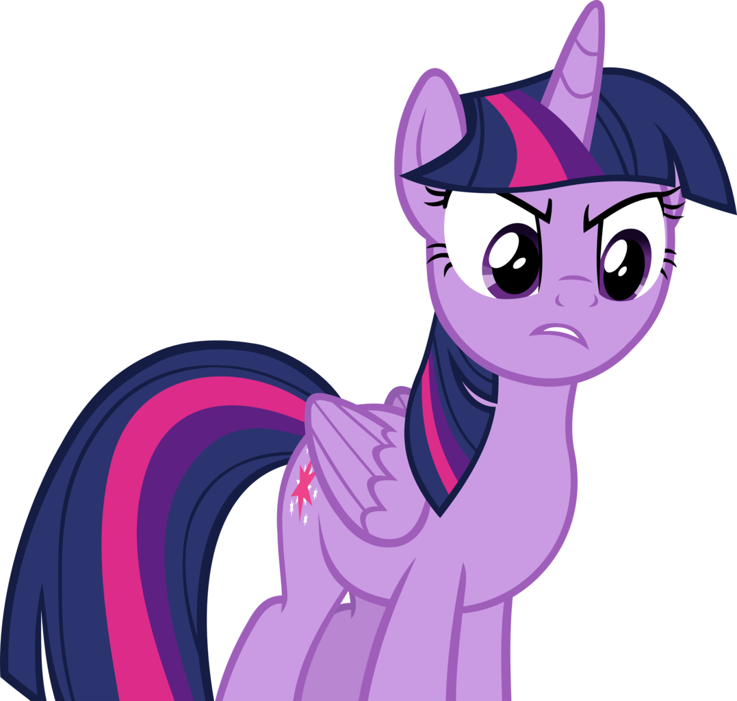 Twilight Sparkle Annoyed Expression PNG Image