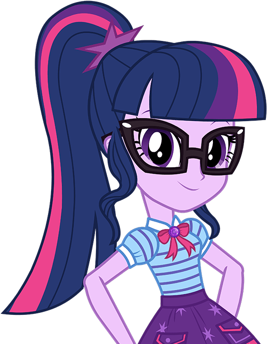 Twilight Sparkle Equestria Girls Character PNG Image