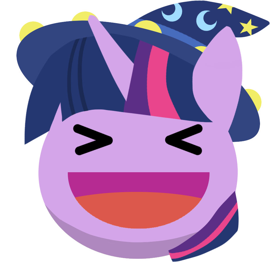 Twilight Sparkle Laughing Facebook Reaction PNG Image