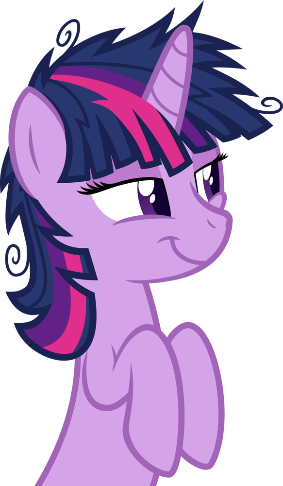 Twilight Sparkle Smiling Vector PNG Image