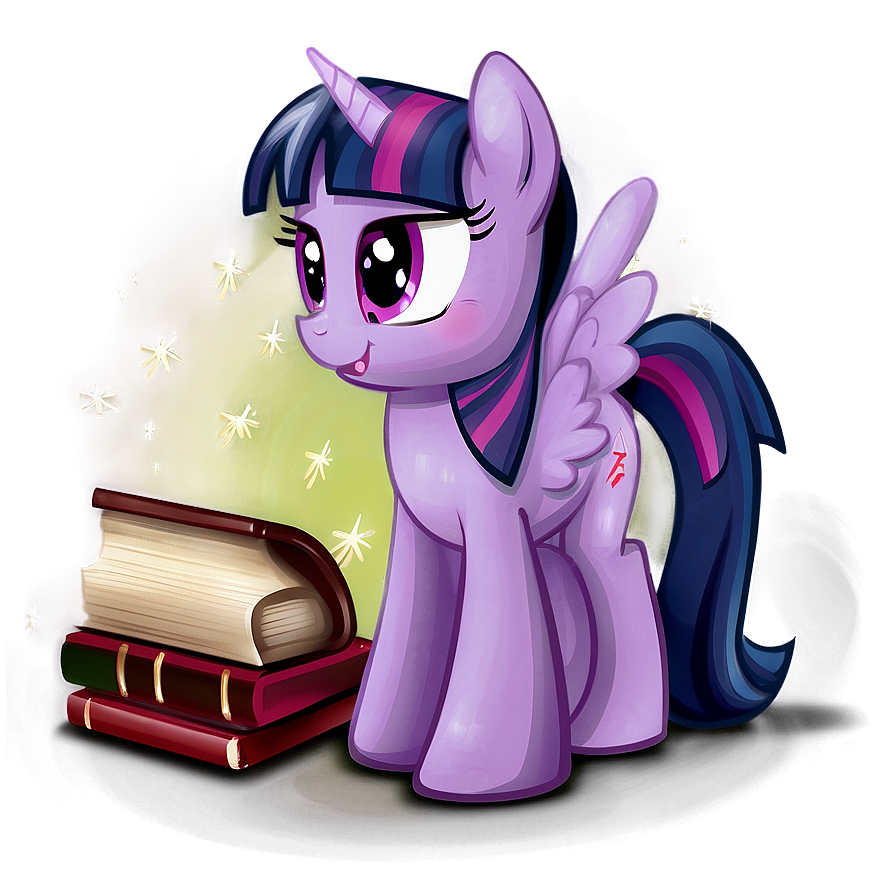 Twilight Sparkle Study Png Cri PNG Image