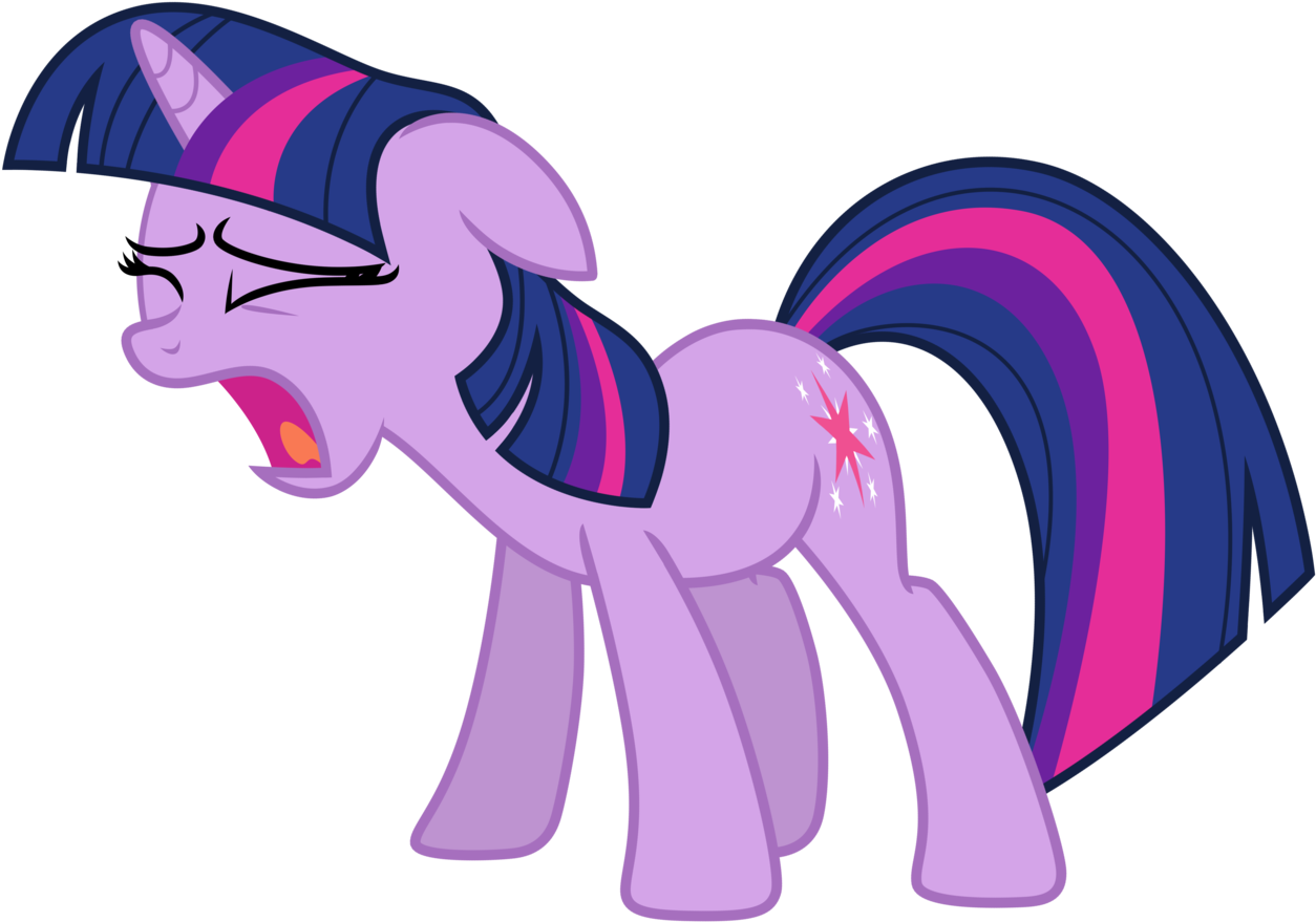 Twilight Sparkle Upset Expression PNG Image