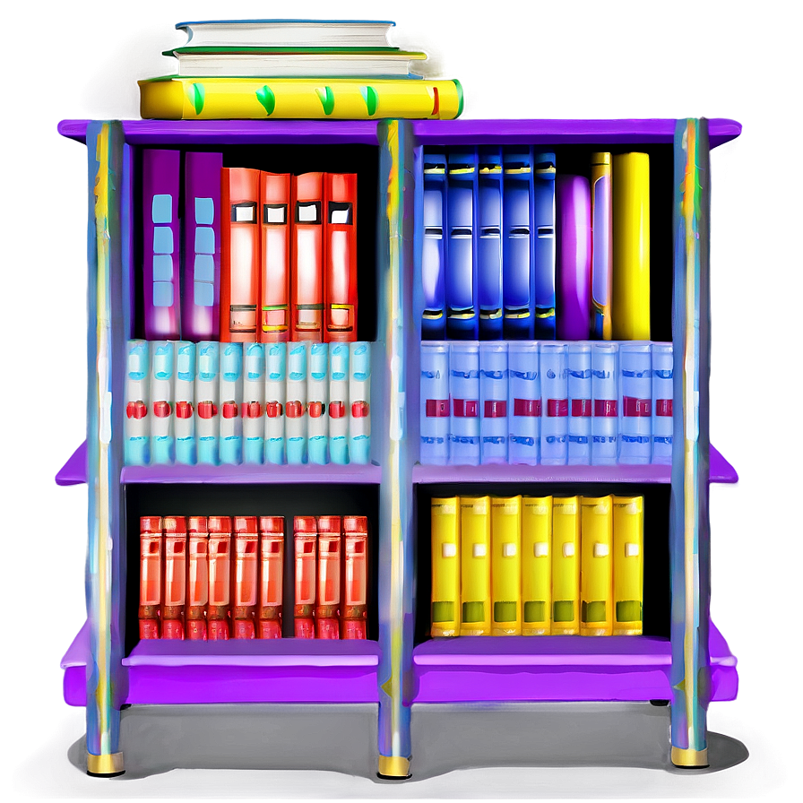 Twin Bookshelf Png Vyl PNG Image