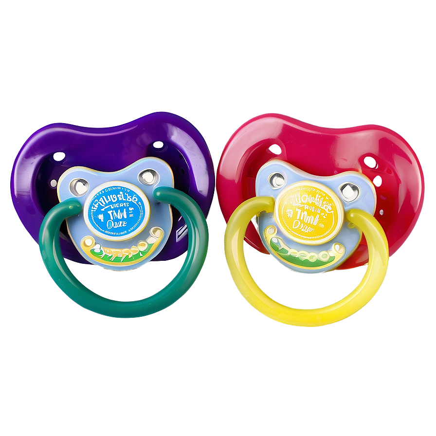 Twin Pacifiers Set Png 98 PNG Image