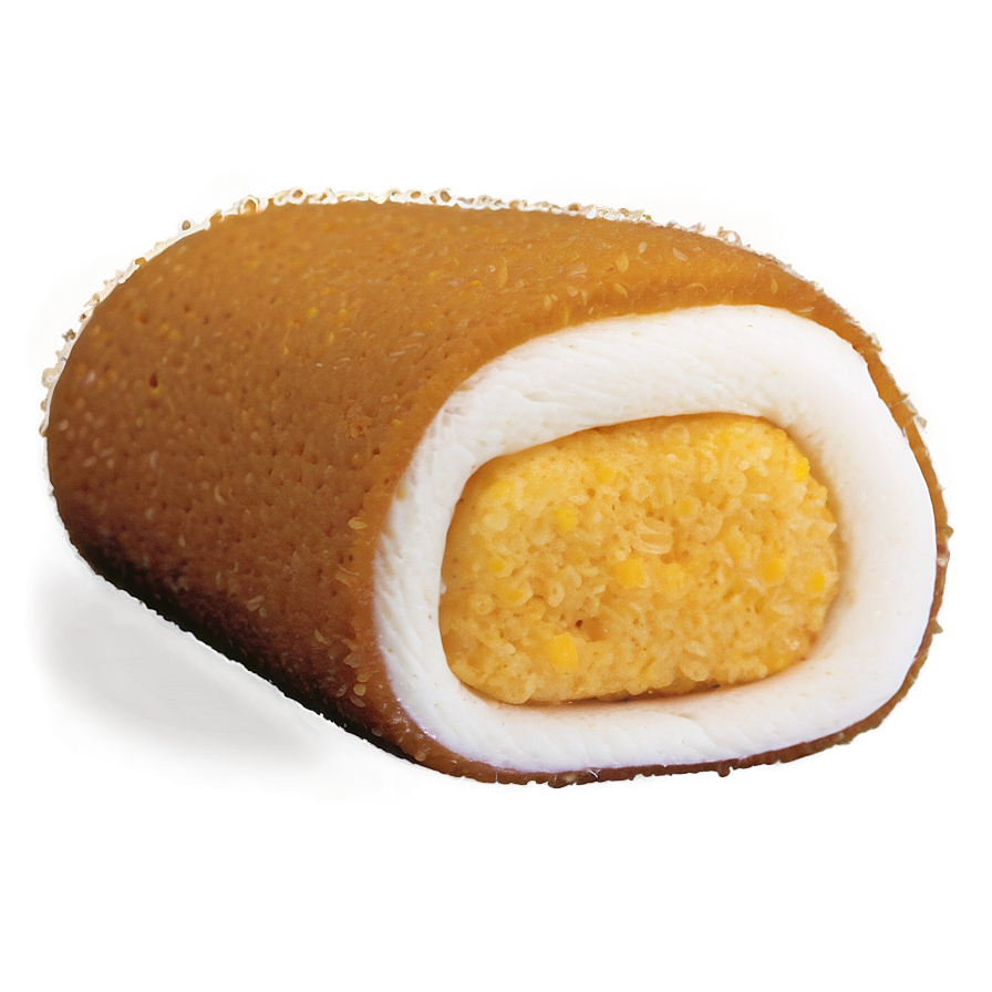 Twinkie Cake Snack Cross Section PNG Image