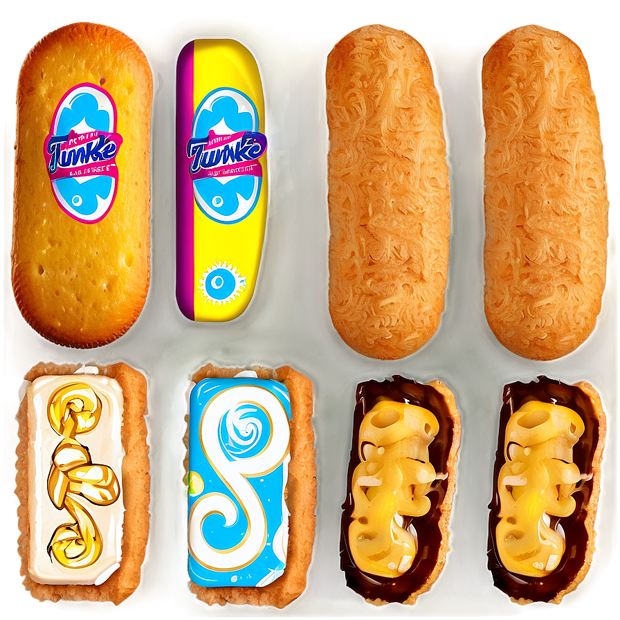 Twinkie Variations Artistic Representation PNG Image