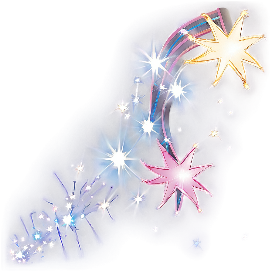 Twinkling Shooting Star Sparkle Png 05232024 PNG Image