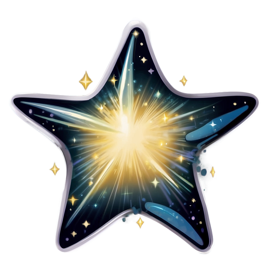 Twinkling Star Sticker Png 06132024 PNG Image