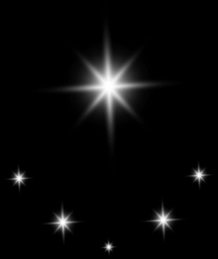 Twinkling Stars Night Sky PNG Image