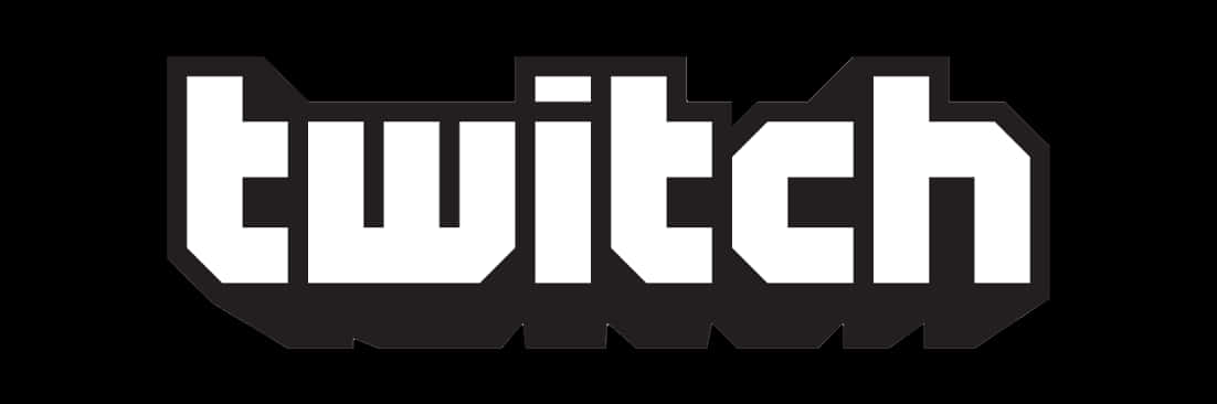 Twitch Logo Blackand White PNG Image