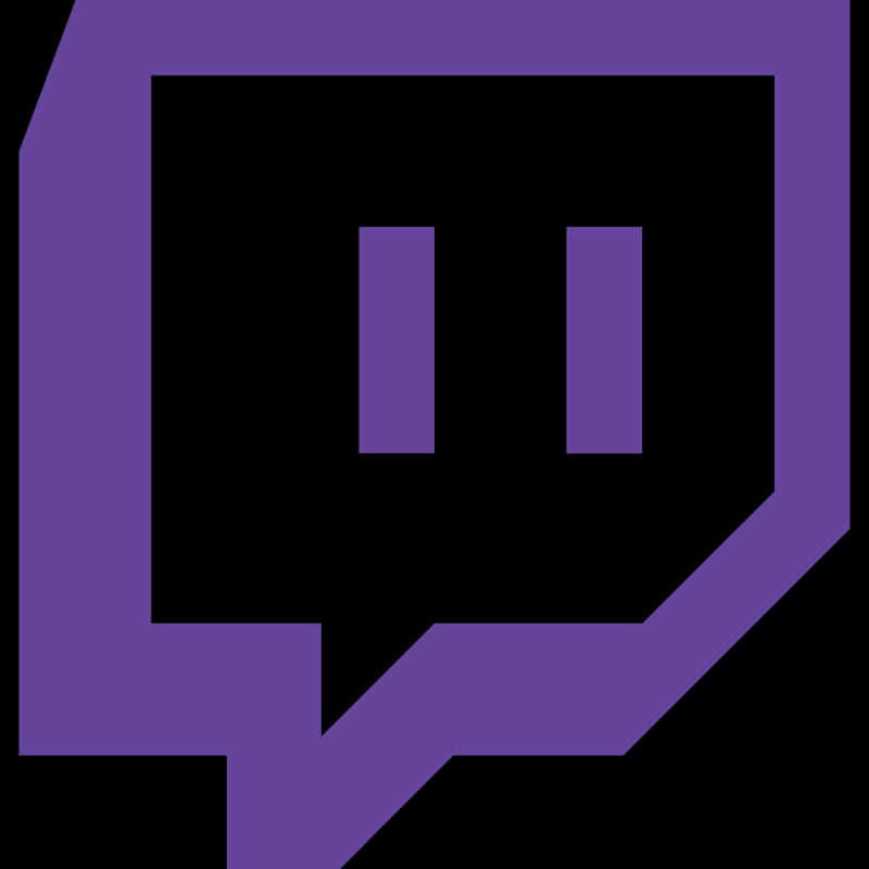 Twitch Logo Purple Background PNG Image