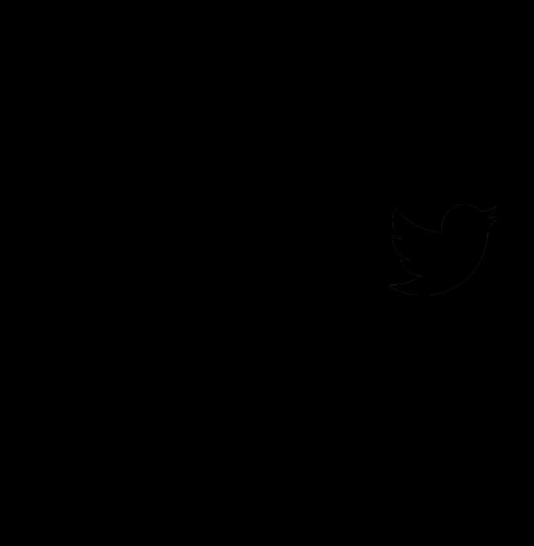 Twitter Icon Black Background PNG Image