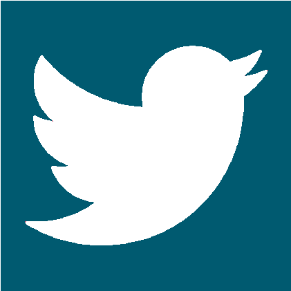 Twitter Logo Blue Background PNG Image