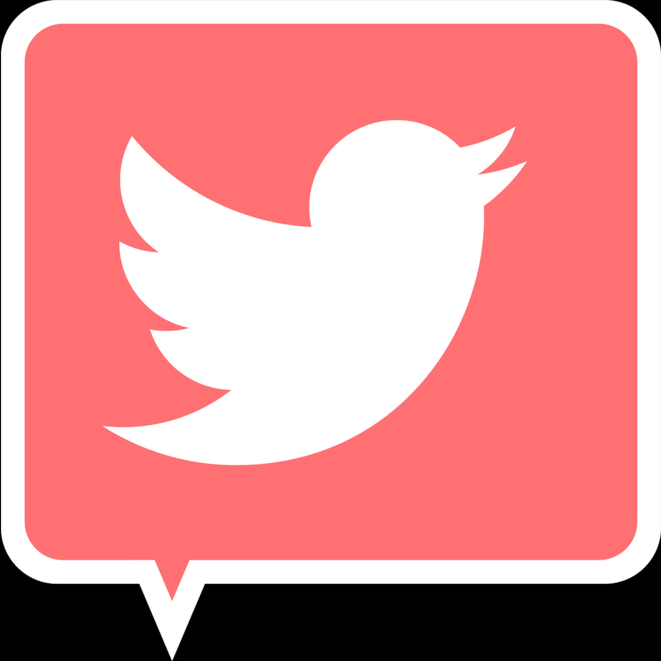 Twitter Logo Bubble Icon PNG Image