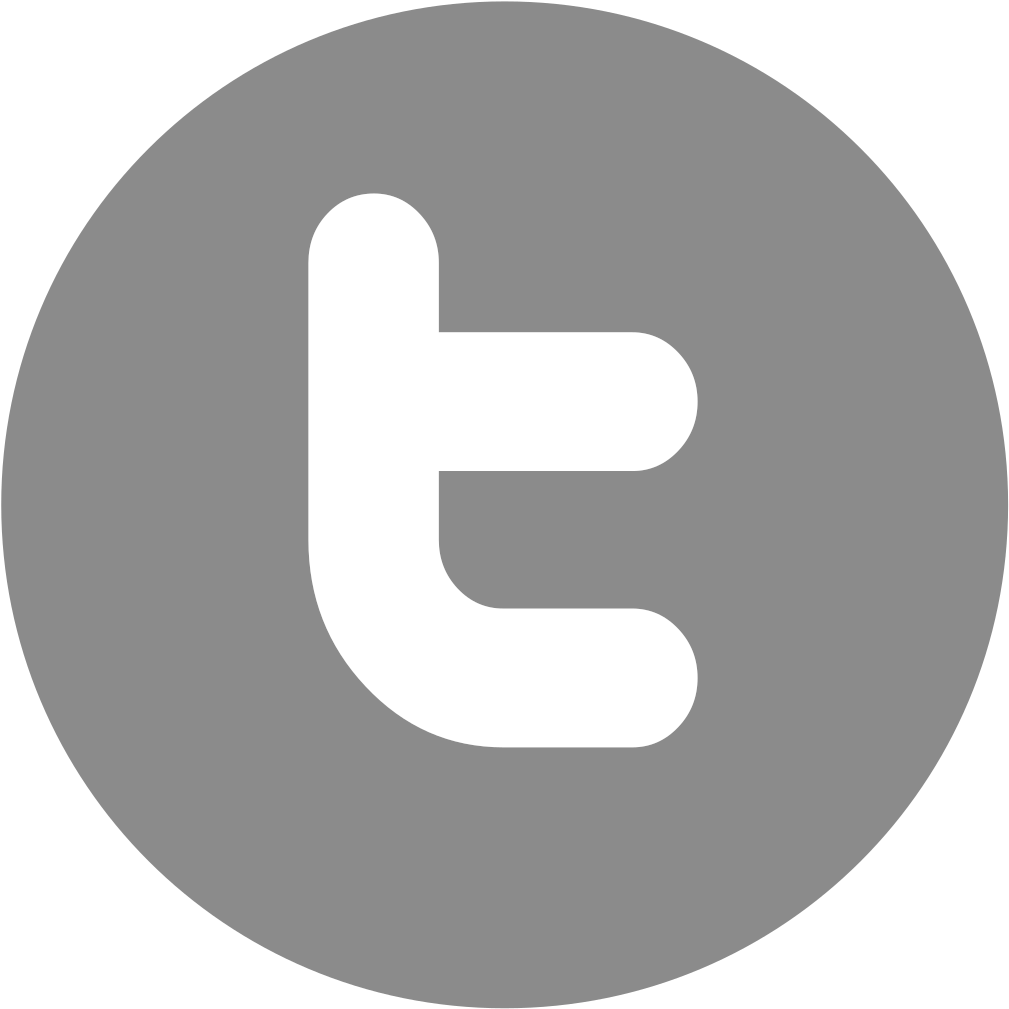 Twitter Logo Gray Background PNG Image