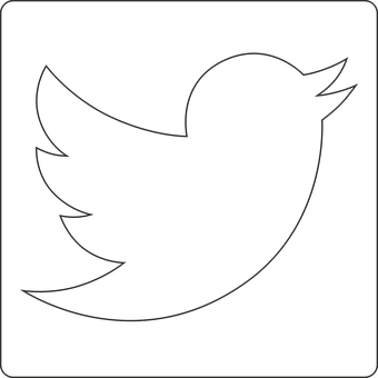 Twitter Logo Silhouette Black Background PNG Image