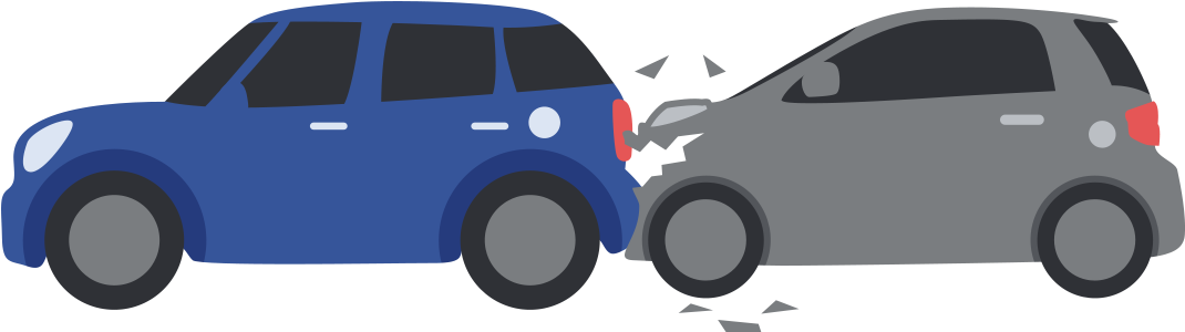 Two Car Collision Illustration PNG Image