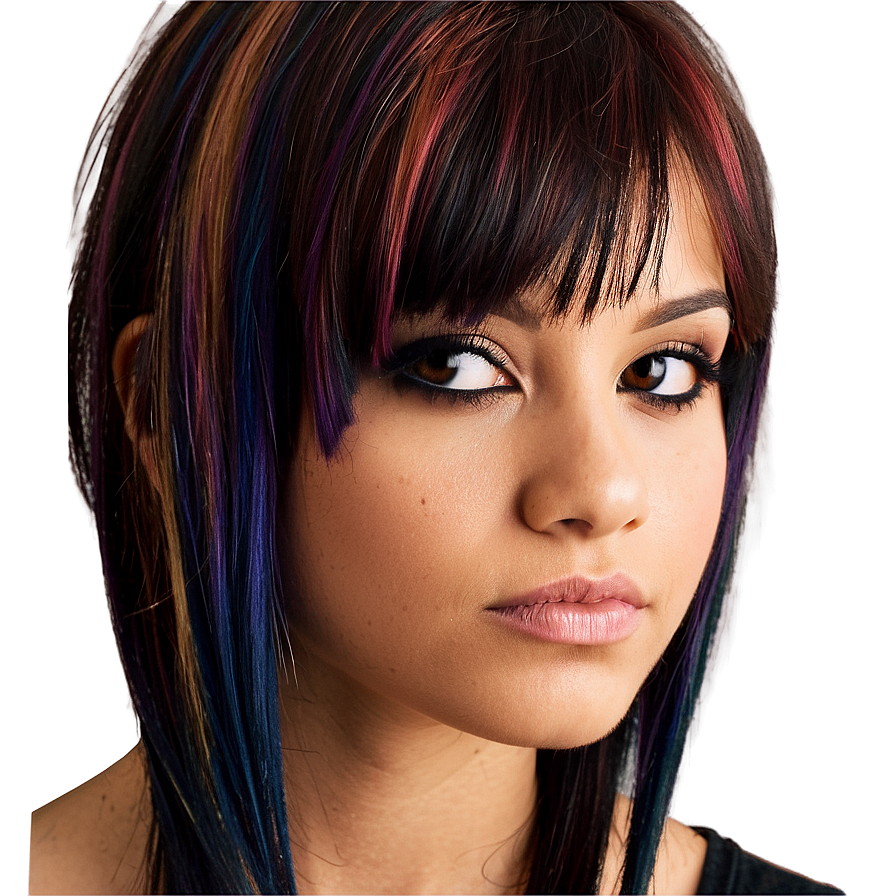 Two-toned Emo Hair Style Png 05252024 PNG Image