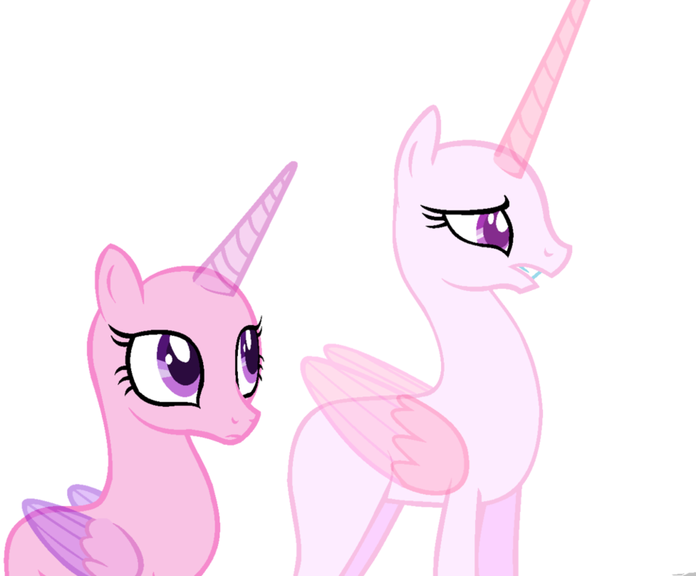 Two Unicorns Vector Art PNG Image