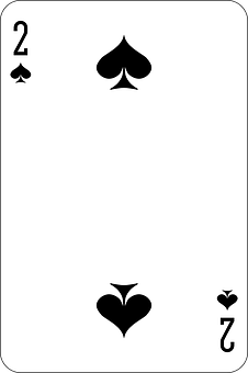 Twoof Spades Playing Card PNG Image