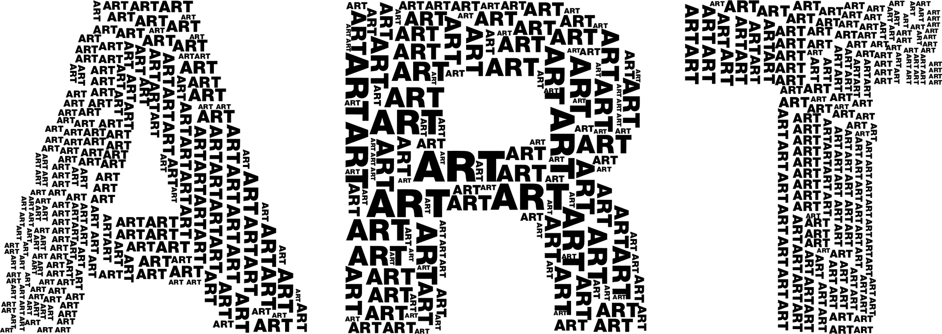 Typography Art Letters PNG Image